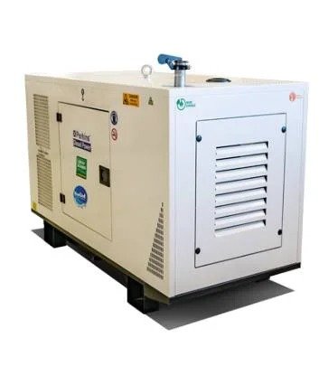 Diesel generator with white background.