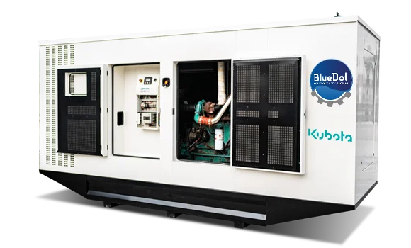 Open white color blue dot generator.